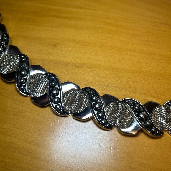 Vintage Nanni genuine leather “xxx” studded chainmail belt 27”-31” - Picture 16 of 16